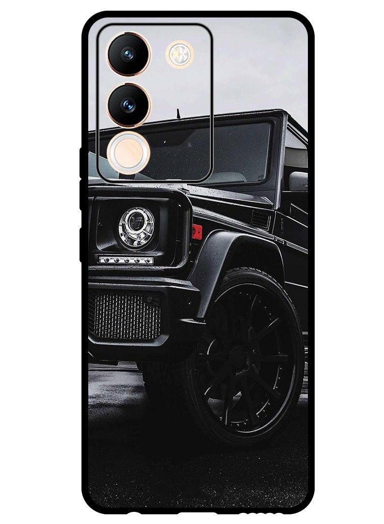 Theodor Protective Case Anti Scratch Shock Proof Bumper Cover For Vivo V29e Black Car - Image 1