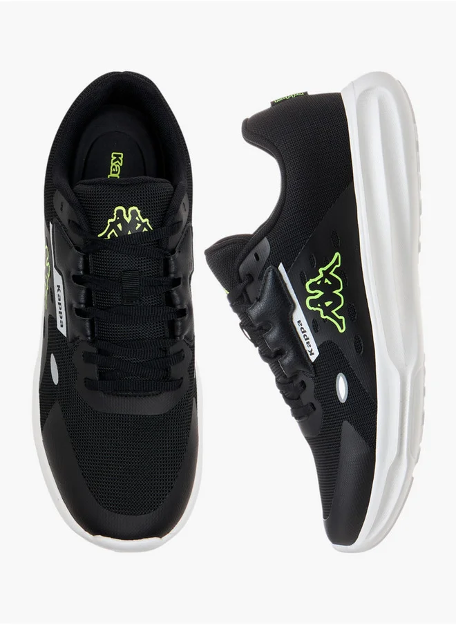 كابا Men's Logo Print Sports Shoes with Lace-Up Closure