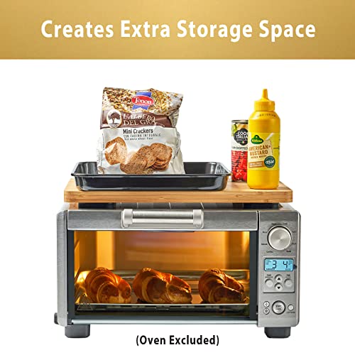 Umilife Cutting board Compatible with Breville BOV450XL Mini Smart Toaster Oven, Accessories for Countertop Oven, With Heat Resistant Non-Skid Silicone Feet, Creates Storage Space, Protects Cabinets Cupboard - Image 4