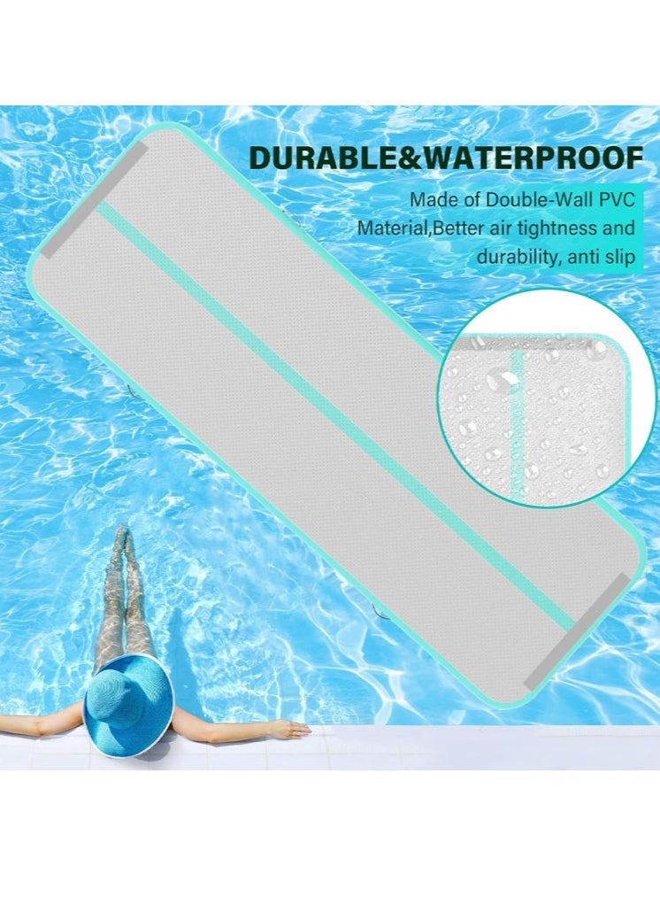 Generic - Inflatable Air Tumbling Mat, Gymnastics Tumble Track, 10 CM Thickness Air Mats for Home Use Training Cheerleading Water Yoga with Inflatable Pumps - Image 1