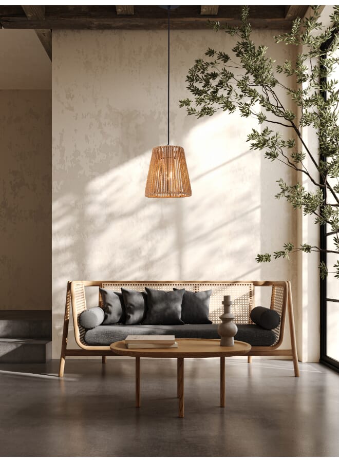 بيست باور مصباح معلق كلاسيكي مصنوع يدويًا 7187-1 - قاعدة لمبة E27 (المصباح غير مشمول) - مصباح سقف متدلي بطول قابل للتعديل 90 سم - إضاءة أنيقة للمطبخ، غرفة المعيشة، غرفة الطعام والمقهى - Image 1