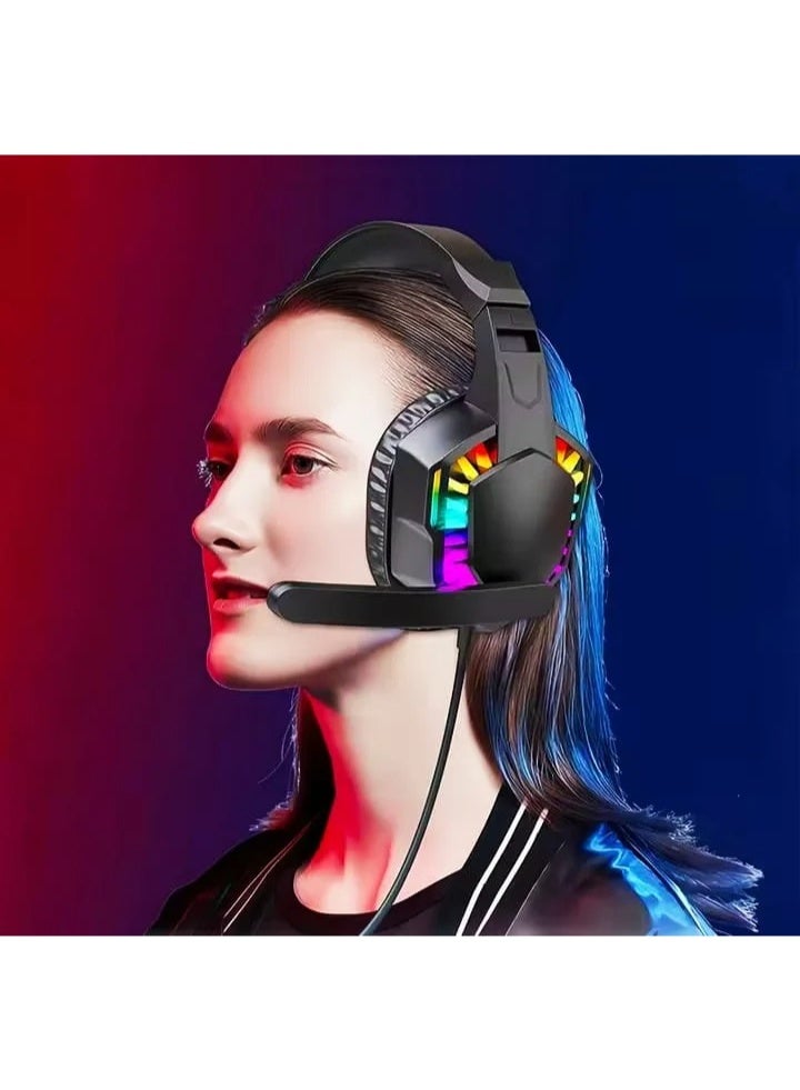 RGB a-66   Gaming Headset: Wired gaming headset with surround sound and built-in microphone, comfortable for PC, laptop, and gaming. - Image 4