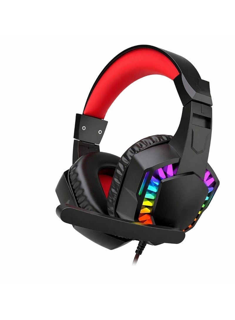 RGB a-66   Gaming Headset: Wired gaming headset with surround sound and built-in microphone, comfortable for PC, laptop, and gaming. - Image 1