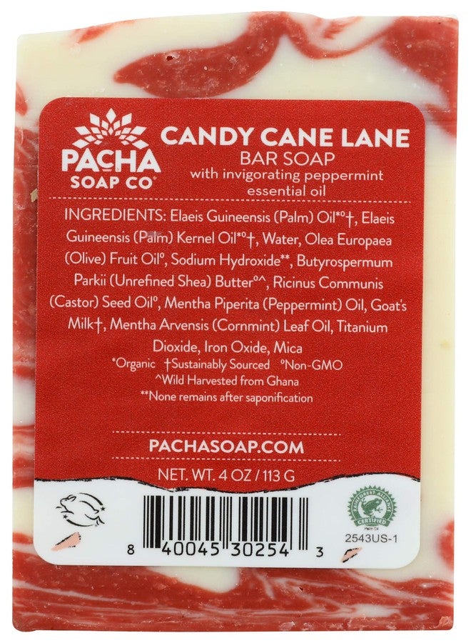 Pacha Soap Co PACHA SOAP Peppermint Twist Bar Soap, 4 OZ - Image 2