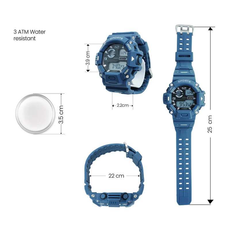 Curio  Kids's Plastic Digital Watch CU-2131G-5 - 35 mm  | Best Price UAE