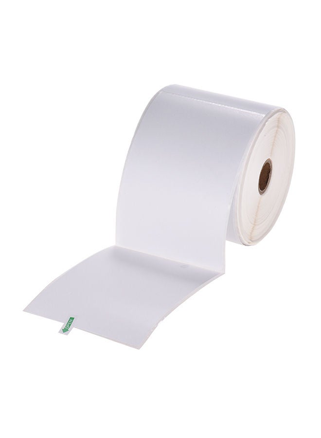 NIBEMINENT Self-Adhesive Shipping Label Roll White - Image 1