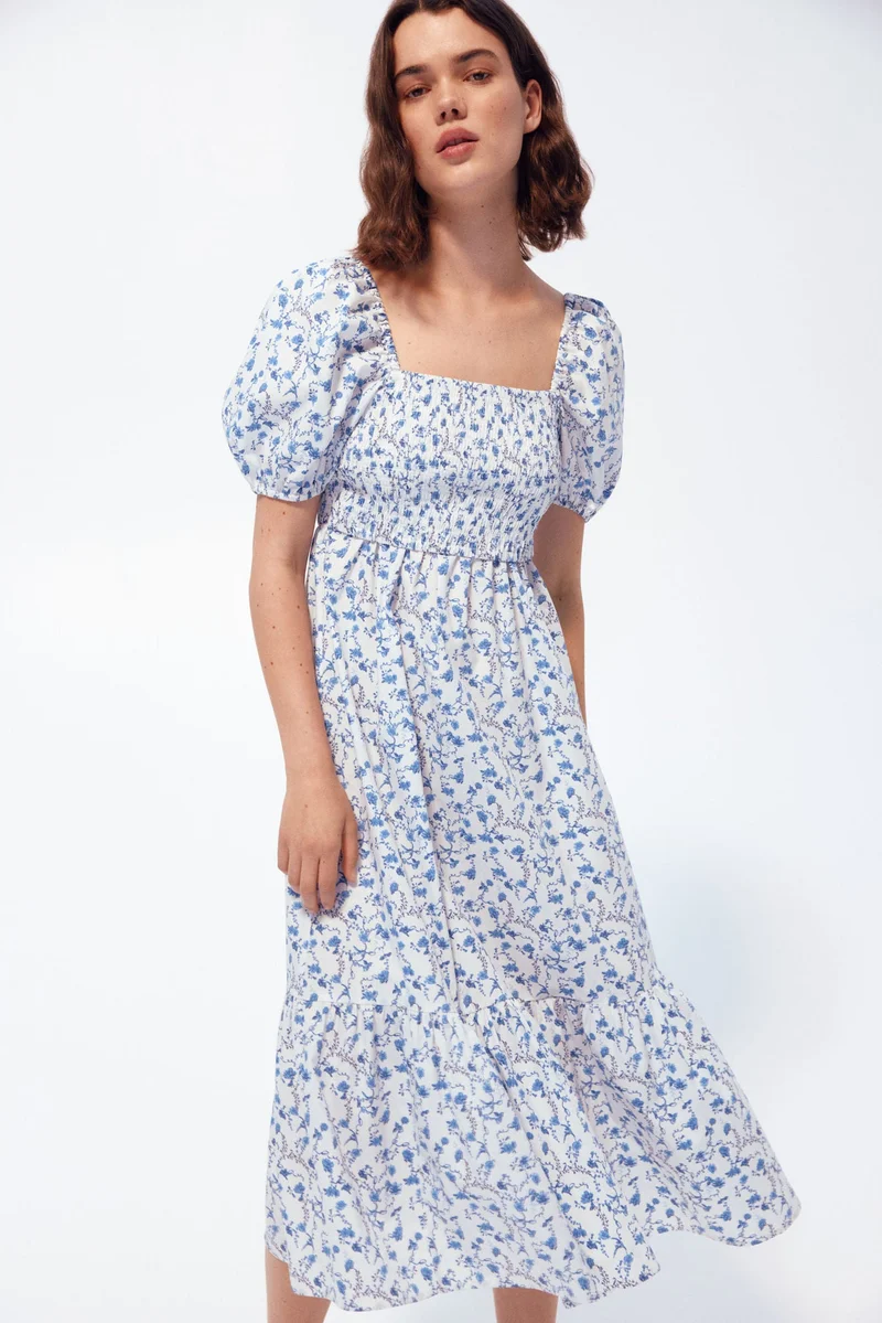 H&M MAMA Cotton poplin nursing dress