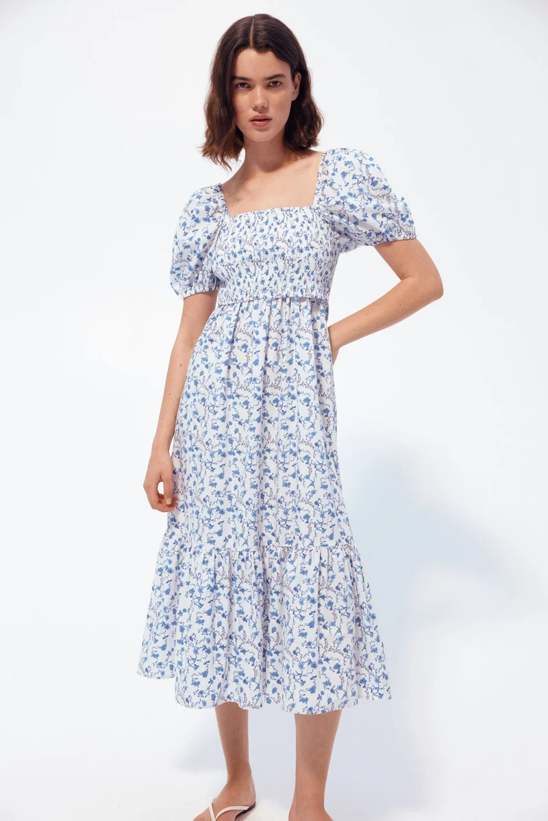 H&M MAMA Cotton poplin nursing dress