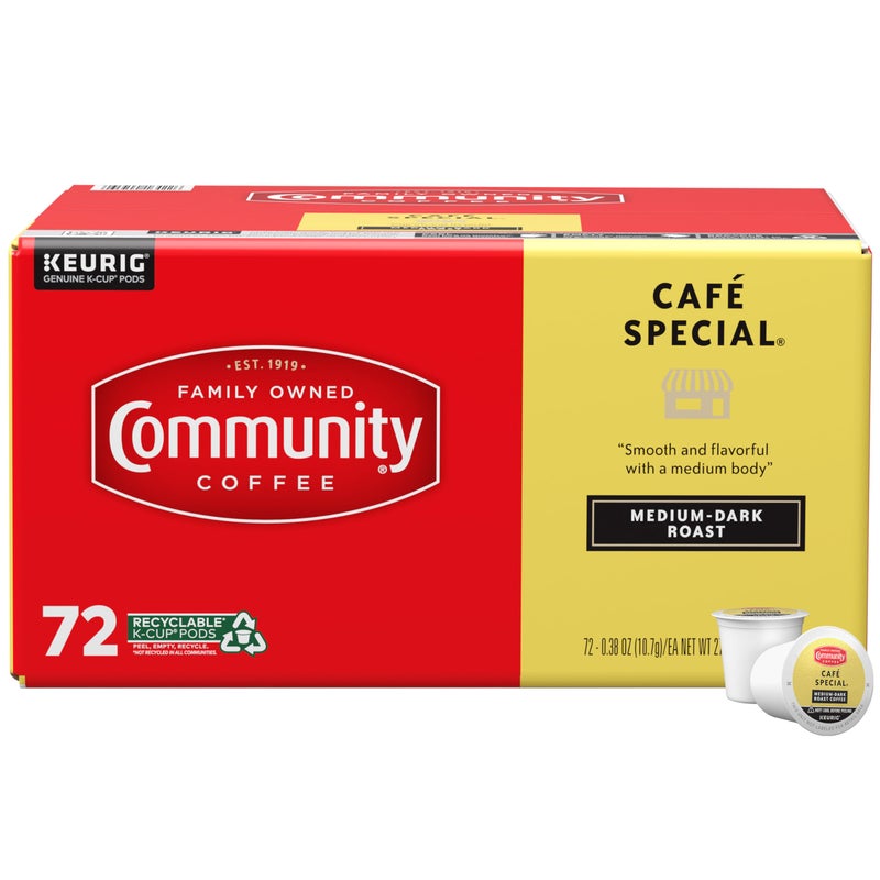 Community Coffee Caf Special 72 Count Coffee Pods MediumDark Roast Compatible with Keurig 20 KCup Brewers 72 Count Pack of 1 - Image 3