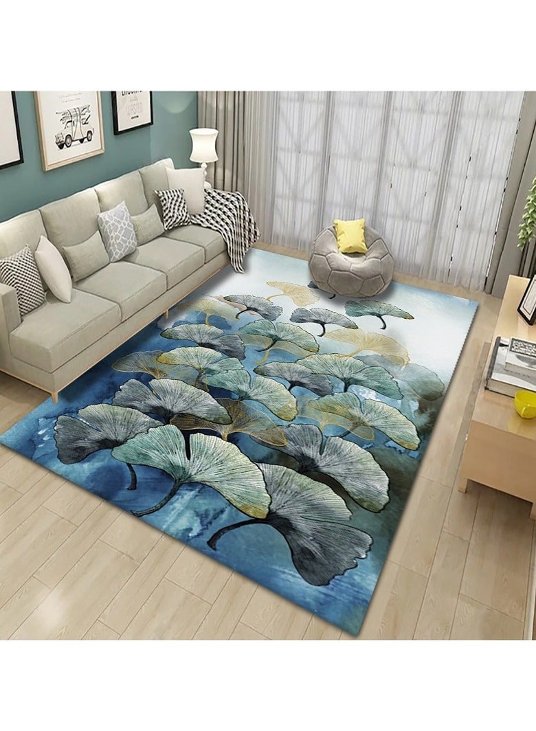 Loquat سجادة منزلية مستطيلة عالية الجودة وبسيطة وعصرية وقابلة للغسل (سجادة فقط) - Image 1