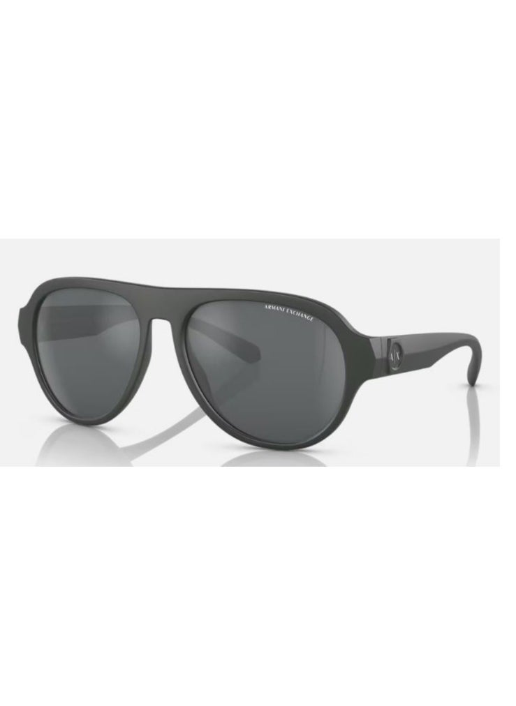 Armani Exchange - ARMANI EXCHANGE SUNGLASS AX4126SU 83016G SIZE 58 GREEN FRAME WITH GREY LENS UNISEX - Image 1