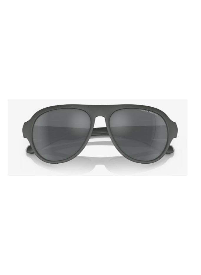Armani Exchange - ARMANI EXCHANGE SUNGLASS AX4126SU 83016G SIZE 58 GREEN FRAME WITH GREY LENS UNISEX - Image 1