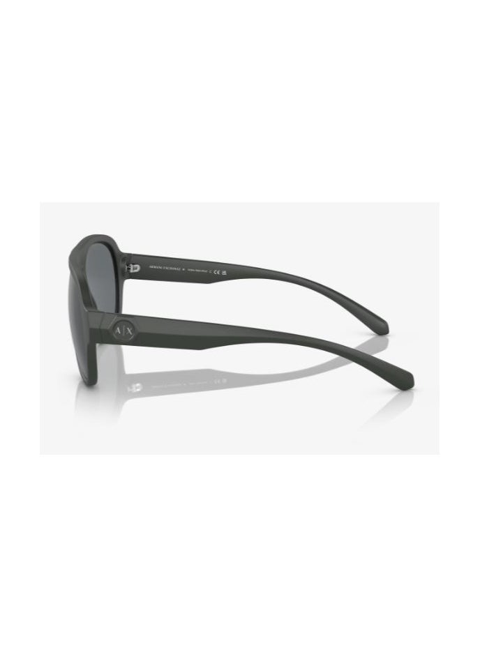 Armani Exchange - ARMANI EXCHANGE SUNGLASS AX4126SU 83016G SIZE 58 GREEN FRAME WITH GREY LENS UNISEX - Image 1