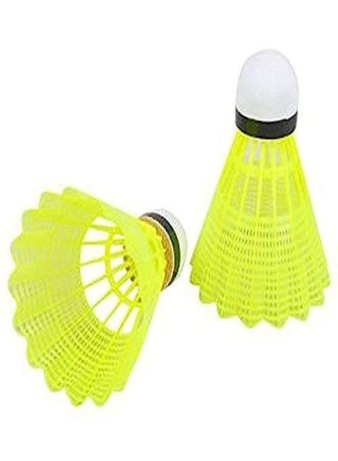 CLOVERBYTE Sports Badminton 10 Piece Nylon Shuttle - Yellow - Image 3