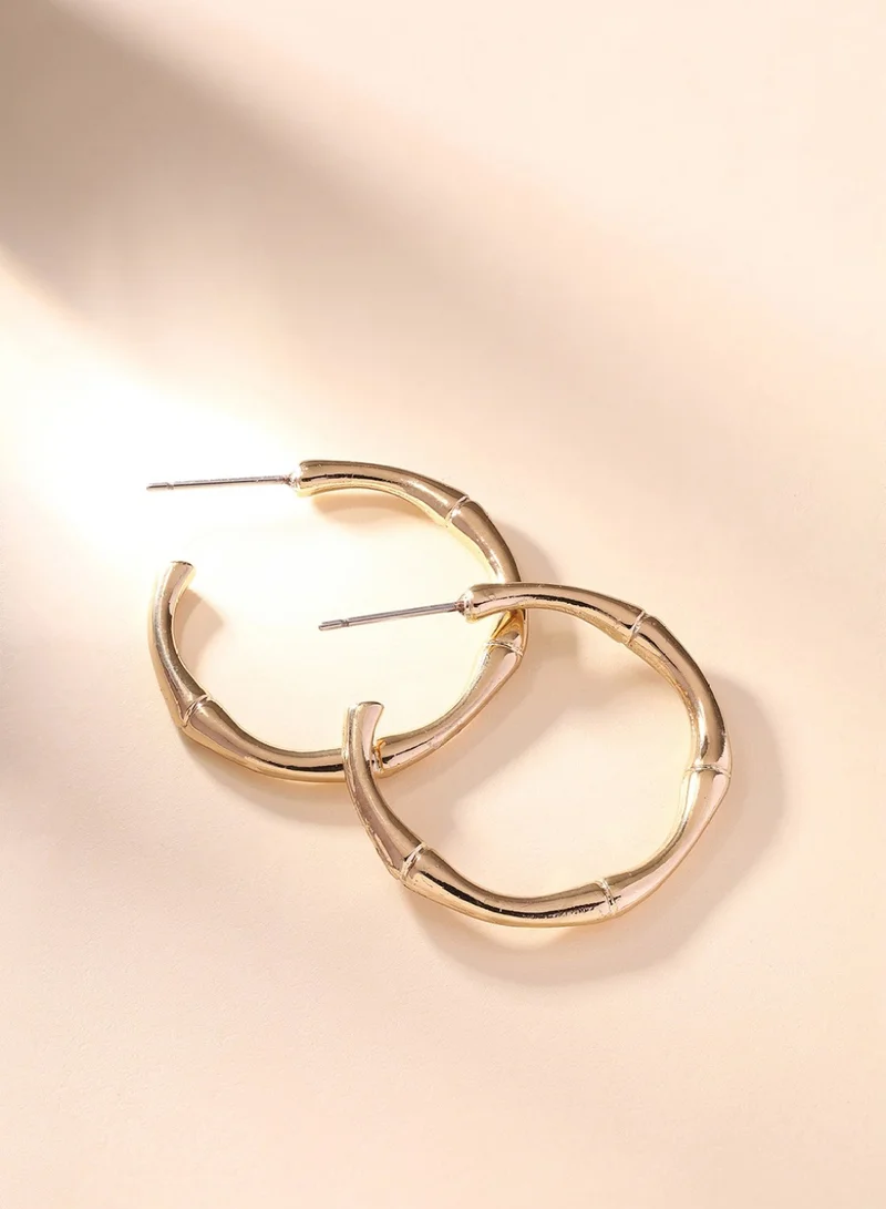 برياسي Plated Half Hoop Earrings