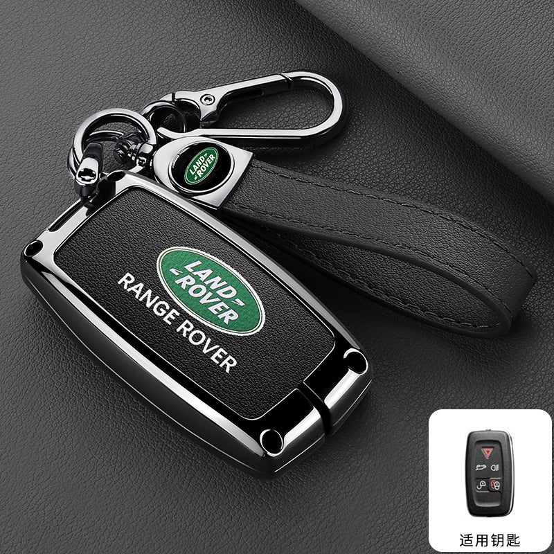 Premium Remote Key Case for Land Rover Range Rover Evoque, Discovery 4/5, Velar, and Defender - Zinc Alloy Cover