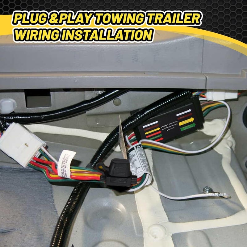 Oyviny Custom 4 Pin Trailer Wiring Harness 56217 for 2008-2019 Toyota Highlander & 2018-2021 Lexus RX 350/RX 350L - Image 4