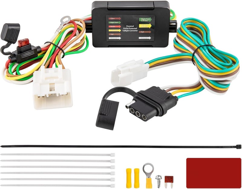 Oyviny Custom 4 Pin Trailer Wiring Harness 56217 for 2008-2019 Toyota Highlander & 2018-2021 Lexus RX 350/RX 350L - Image 1