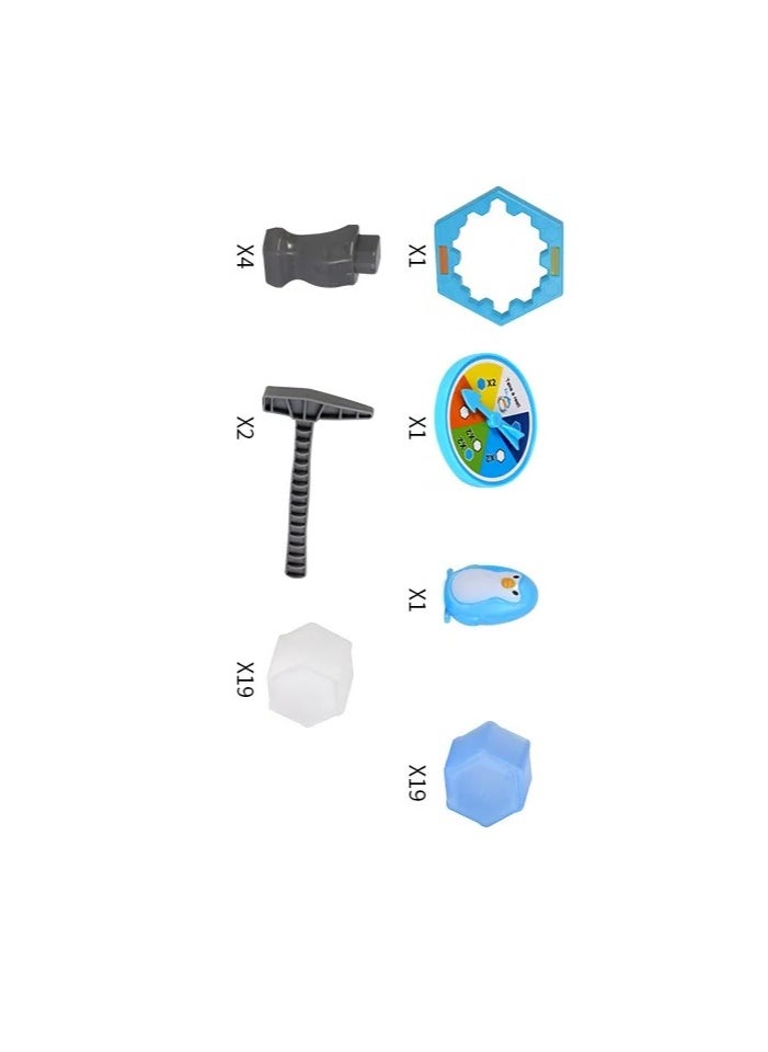 Generic - Fun puzzle table ice cube crushing game to save the penguin from the trap, early education family game, age 3 years and above - Image 1