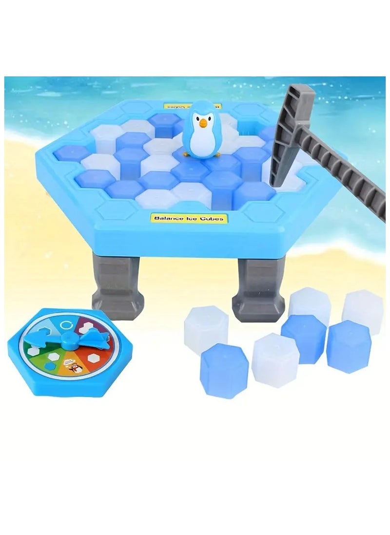 Generic - Fun puzzle table ice cube crushing game to save the penguin from the trap, early education family game, age 3 years and above - Image 1