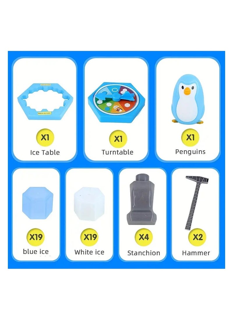 Generic - Fun puzzle table ice cube crushing game to save the penguin from the trap, early education family game, age 3 years and above - Image 1