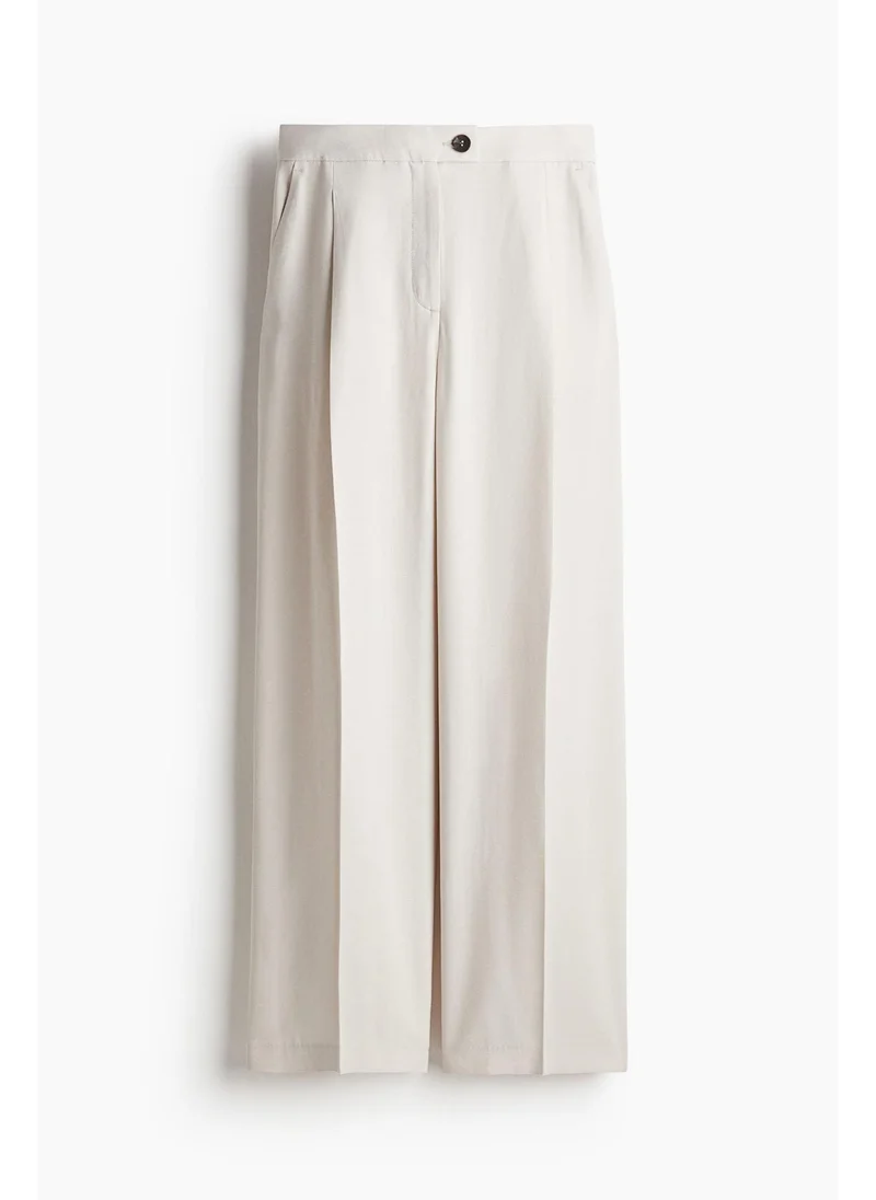H&M Wide twill trousers