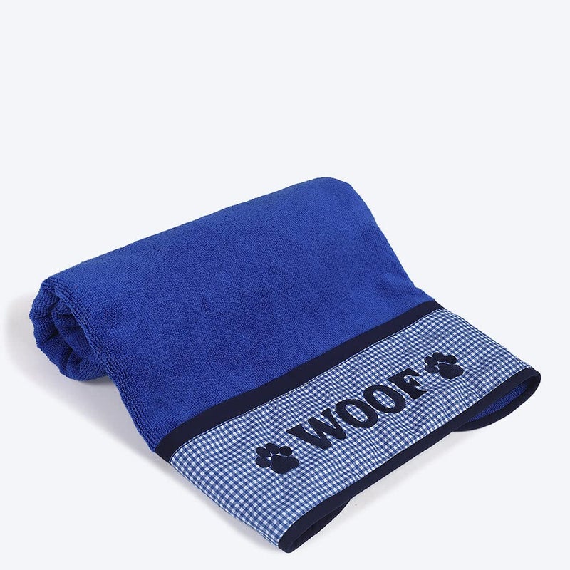 Heads Up For Tails Microfibre Towel for Pets Blue - Image 1