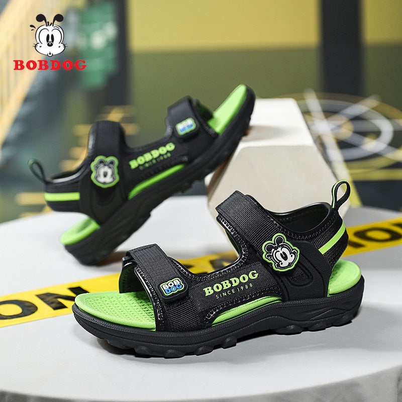 Babdou Children'S Shoes 2024 Children'S Soft Bottom Non-Slip Open Toe Primary School Students Beach Shoes Trendy Sandals - Image 3