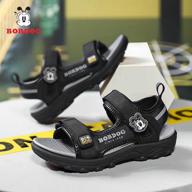 Babdou Children'S Shoes 2024 Children'S Soft Bottom Non-Slip Open Toe Primary School Students Beach Shoes Trendy Sandals - Image 2