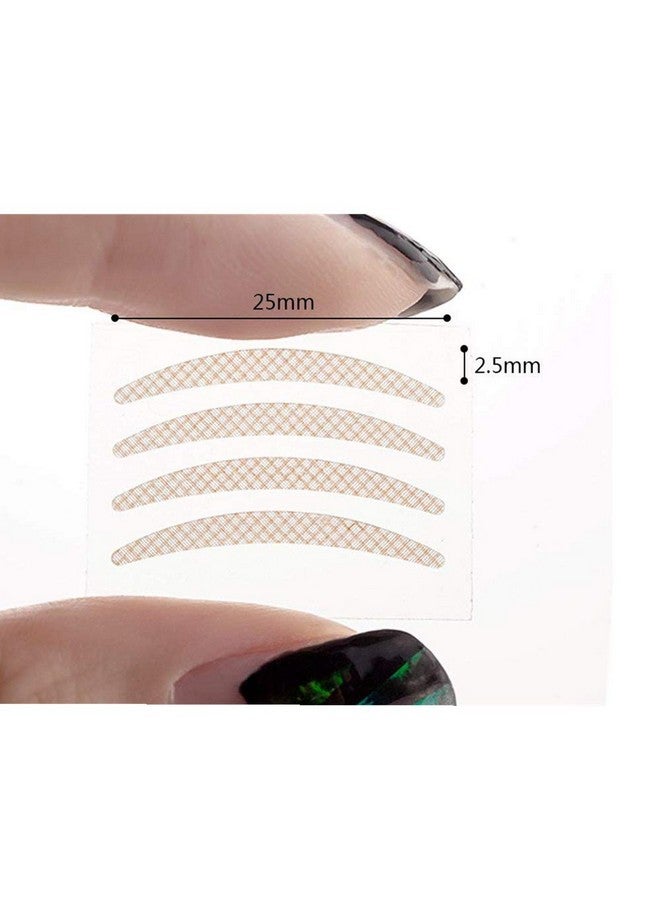 AISIBO 300 Pairs Adhesive Invisible Fiber Double Eyelid Tape Stickerswaterproof Eye Tape Natural Complexion With Y Shaped Fork (Silm) - Image 5