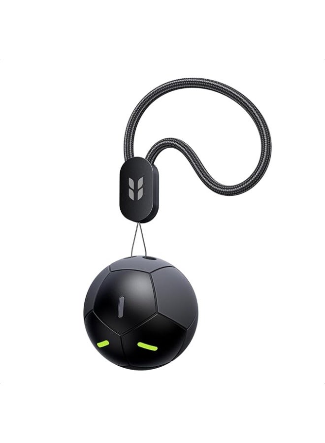 Football-Shaped Air Tracker Tag (iOS Only), Bluetooth Key Finder Compatible with Apple Find My, 7-Year Battery Life Smart Locator for Keys Luggage Wallet, Waterproof - black - Image 5
