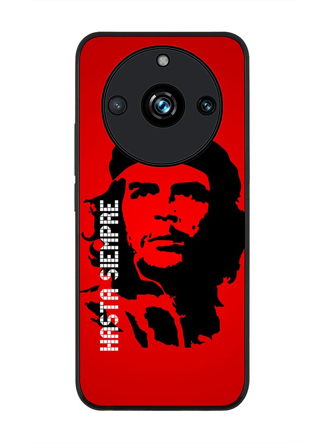 Stylizedd جراب قوي بحافة سوداء لهاتف Realme 11 Pro/Realme 11 Pro+، جراب هاتف رفيع مرن مضاد للسقوط - Hasta Sempre - Image 1