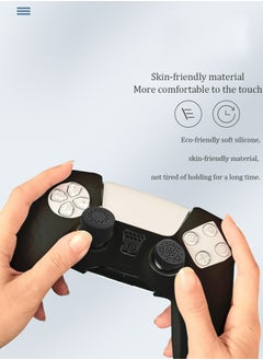 IINE Sony 5  Technological Texture Design PS5 Controller Skin Anti-Slip Silicone Skin Protective Cover Case for Playstation 5 DualSense Wireless Controller with Thumb Grip Caps Acessories  - Image 4