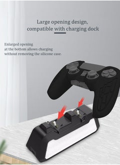 IINE Sony 5  Technological Texture Design PS5 Controller Skin Anti-Slip Silicone Skin Protective Cover Case for Playstation 5 DualSense Wireless Controller with Thumb Grip Caps Acessories  - Image 3