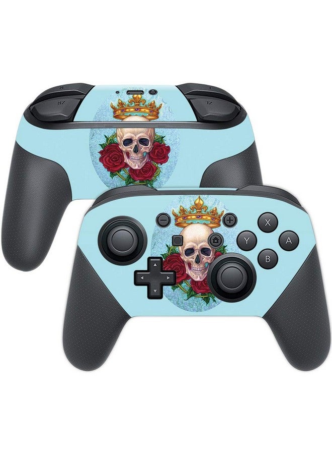 MIGHTY SKINS Mightyskins Skin Compatible With Nintendo Switch Pro Controller Fancy Skull | Protective, Durable, And Unique Vinyl Decal Wrap Cover | Easy To Apply, Remove, And Change Styles | Made In The Usa - Image 1