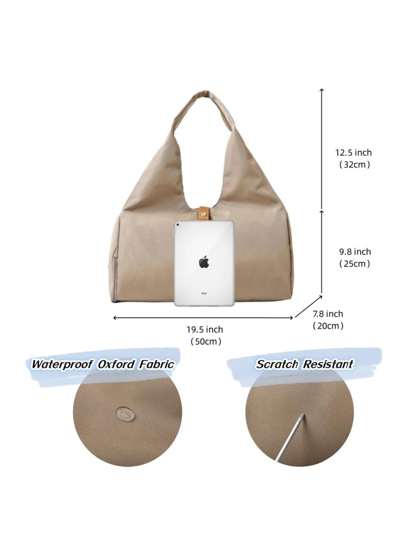 اسم المحتوى ناريلا Separate Dry and Wet Storage Independent Shoe Compartment Yoga Tote Bag for Yoga Mat and Fitness - Image 3