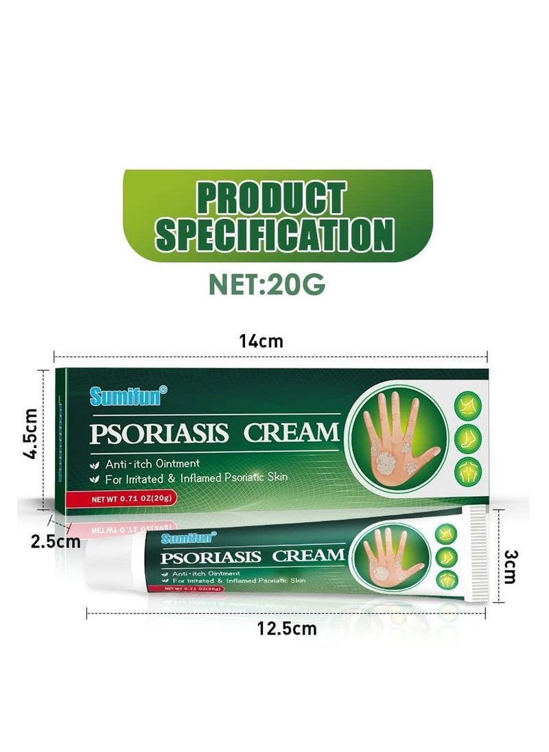 Sumifun psoriasis creamï¼Skin ringworm creamï¼Natural Chinese Herbal Eczema Psoriasis Creamsï¼effectively suppress psoriasis and itchy skin throug - Image 2