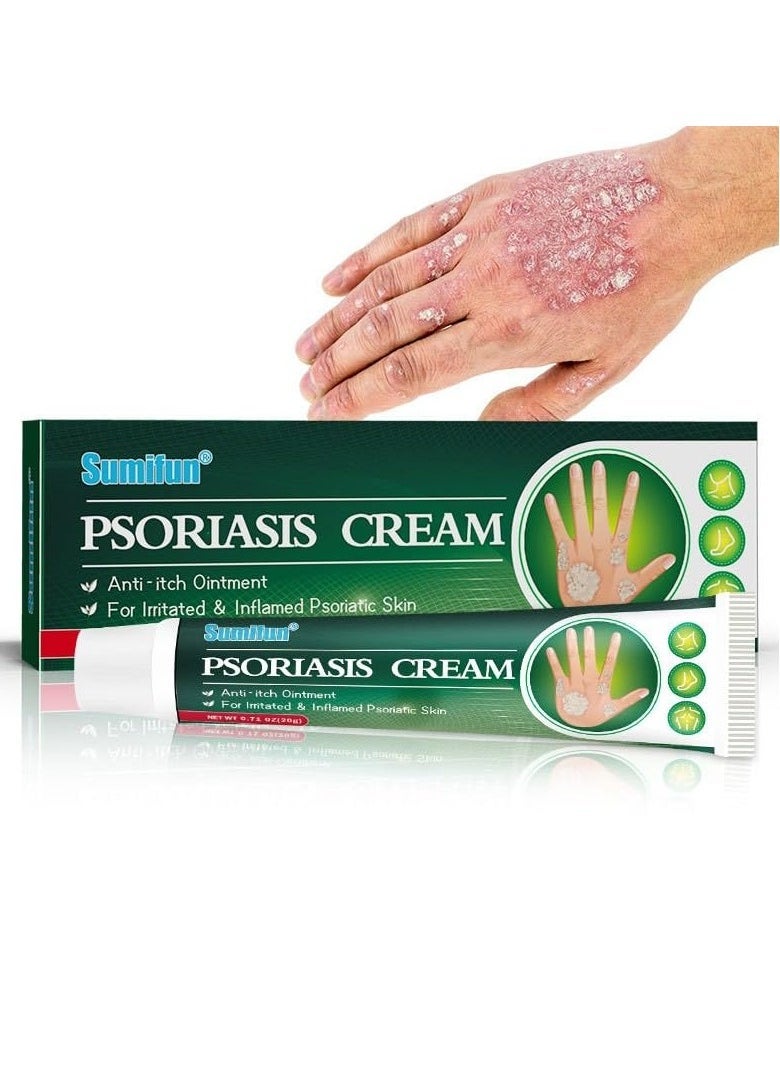 Sumifun psoriasis creamï¼Skin ringworm creamï¼Natural Chinese Herbal Eczema Psoriasis Creamsï¼effectively suppress psoriasis and itchy skin throug - Image 1