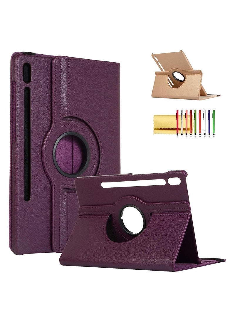 Gravity Smart Cover for Samsung Galaxy Tab S7 2020, Techcircle Slim Folio Rotating Stand Case with Auto Wake/Sleep Multi-Angle Viewing PU Leather Case - Image 1