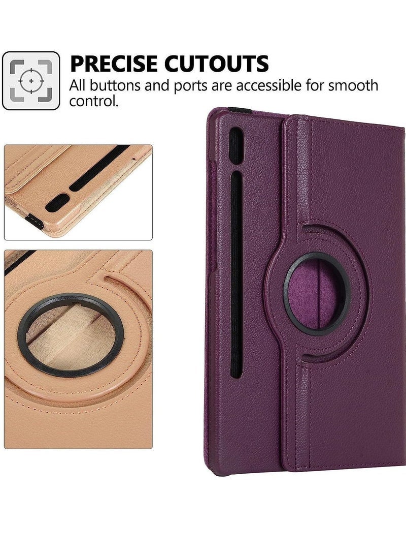 Gravity Smart Cover for Samsung Galaxy Tab S7 2020, Techcircle Slim Folio Rotating Stand Case with Auto Wake/Sleep Multi-Angle Viewing PU Leather Case - Image 4