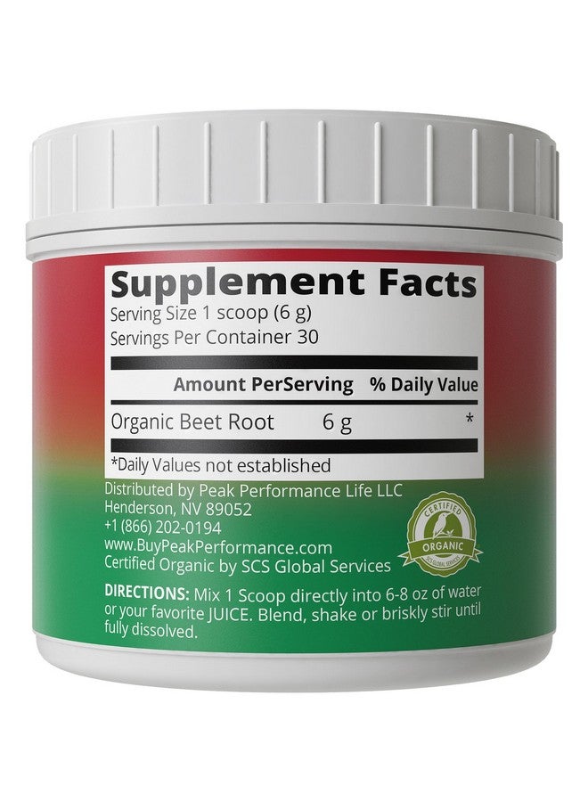 Peak Performance Organic Beet Root Powder - Ultra High Purity Super Food Beets Juice Powder. 100% Pure Nitric Oxide Boosting Beetroot Supplement. Keto, Paleo, Vegan Reds Superfood Rich in Polyphenols - Image 4