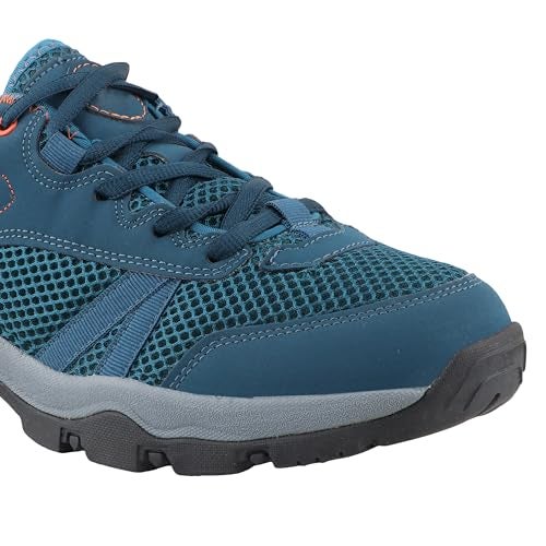 FUEL Sport Shoes Outdoor-03 for Men, Lace-Up with Style & Comfort, Lightweight Anti Skid Shoe for Running, Walking, Gym, Trekking and Hiking, Casual Footwear for Gents (Blue,9) - Image 4