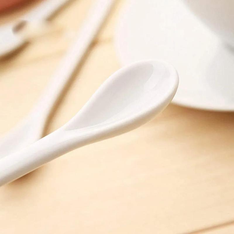 Ceramic Coffee Spoon Set, 6 Pieces - Image 3