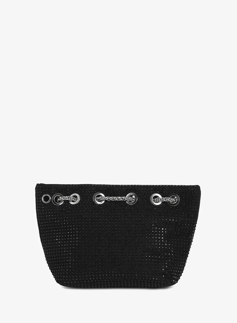 Haute Sauce  Stud Chain Handbag - Black for Women | Best Price UAE