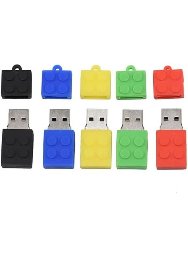 64GB Green Toy Brick USB 2 0 Flash Drive Silicagel Building Block Pen Drive Gift for Children - Image 5