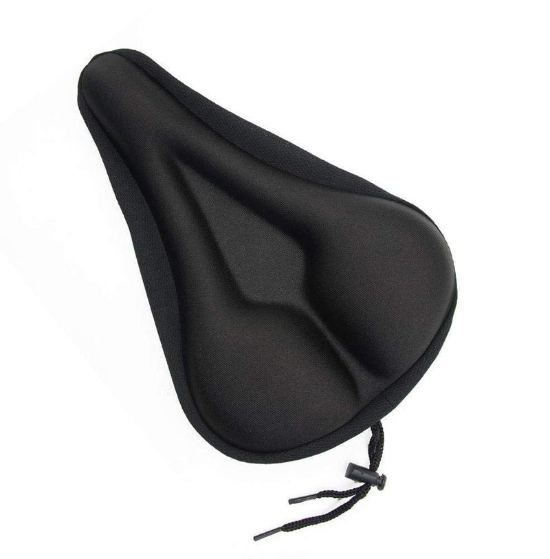 Portal Gel Bike Seat Cover Cushion Comfortable Silica Foam Padded Bicycle Saddle Cushion Spin Exercise Bikes Road Mountain Bikes Outdoor Cycling Water Dust Resistant Cover