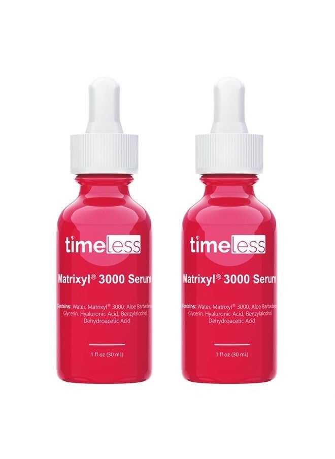 Timeless Skin Care Matrixyl 3000 Serum - 1 oz, 2 Pack - Prevent Visible Aging, Repair Damage, Improve Skin Firmness, Elasticity & Hydration - With Hyaluronic Acid - For All Skin Types, Sensitive Skin  - Image 1