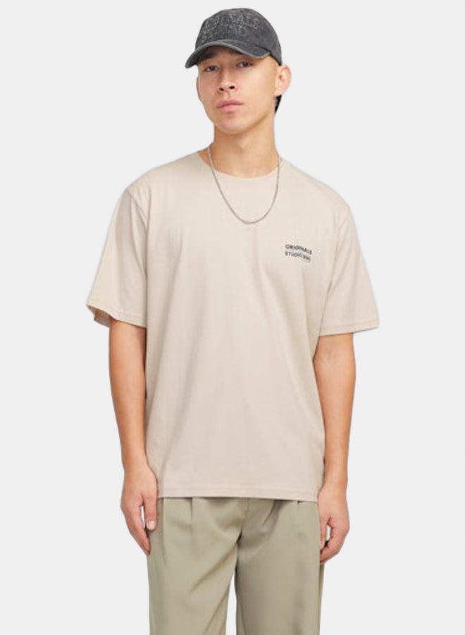 JACK & JONES JACK & JONES Mens Vesterbro Back Print Crew Neck Tee  - Image 3