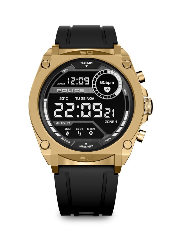 POLICE My Avatar Men's 45mm Smartwatch, AMOLED Display, Wireless Connectivity, Quick-Release Strap, iOS & Android Compatible  - Image 1