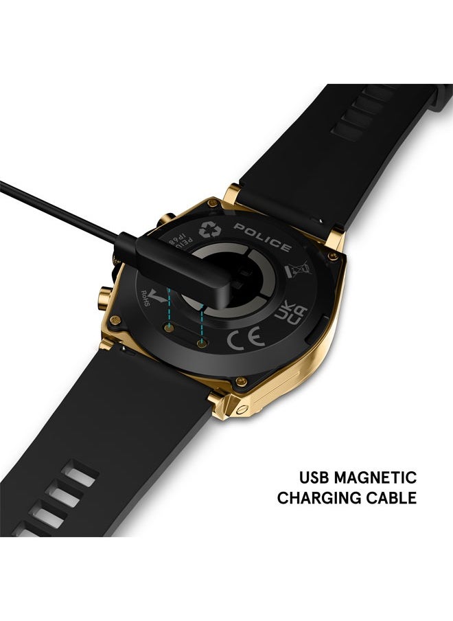 POLICE - My Avatar Men's 45mm Smartwatch, AMOLED Display, Wireless Connectivity, Quick-Release Strap, iOS & Android Compatible - Image 1